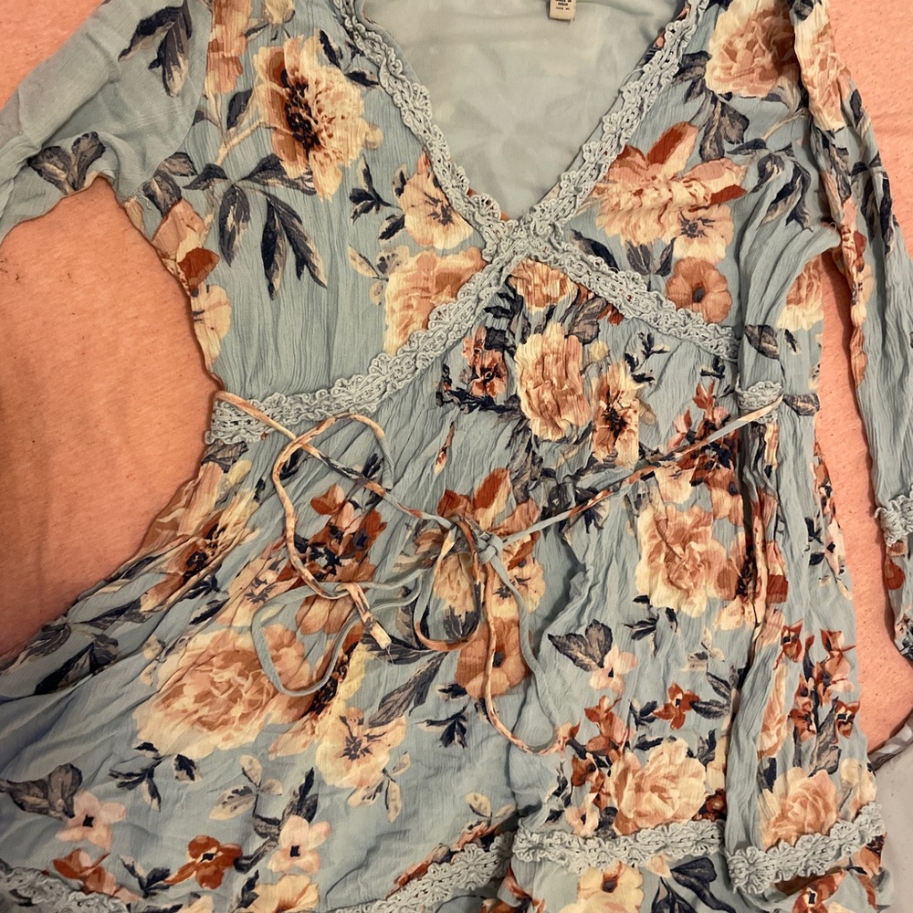 Blue Floral Dress